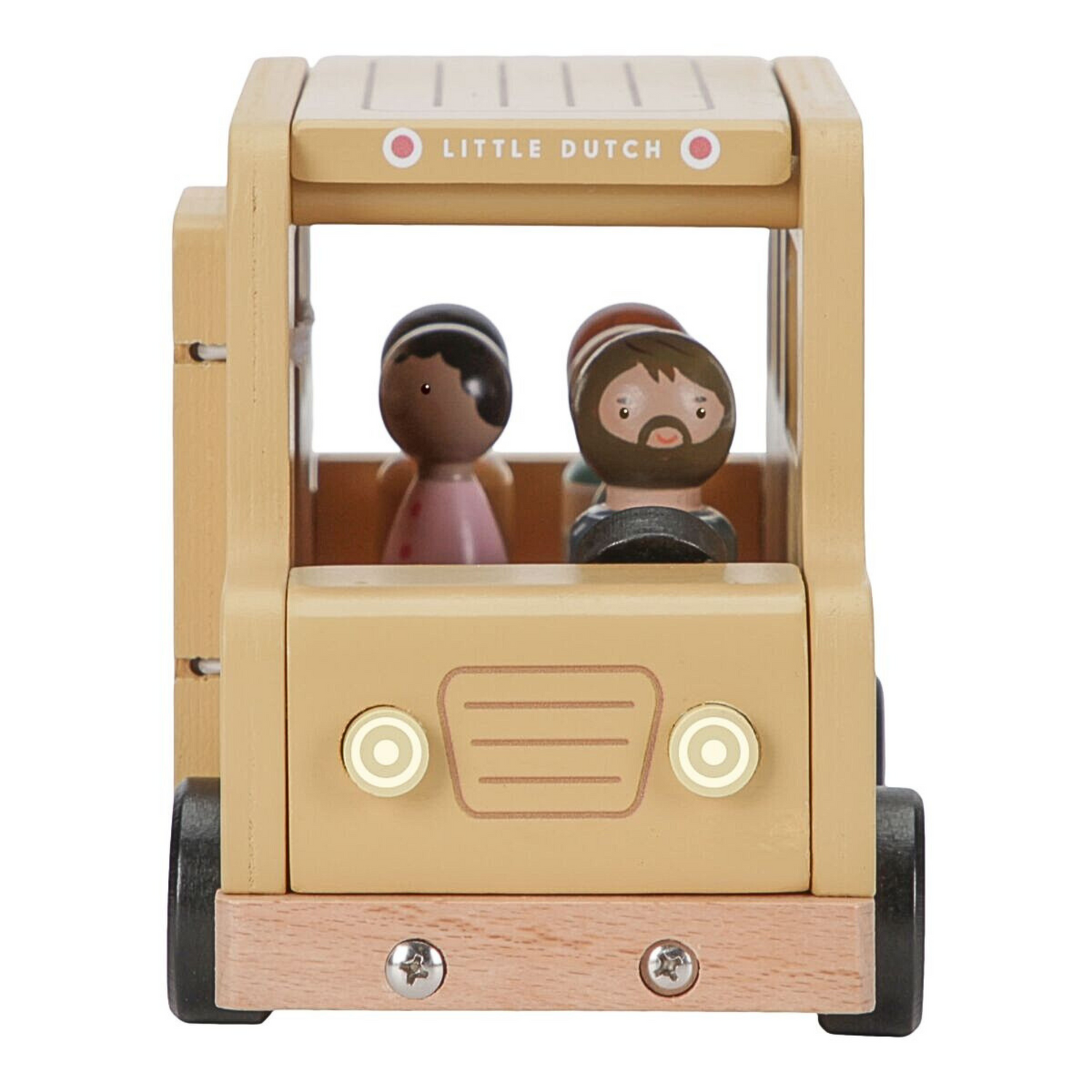 School bus with figures