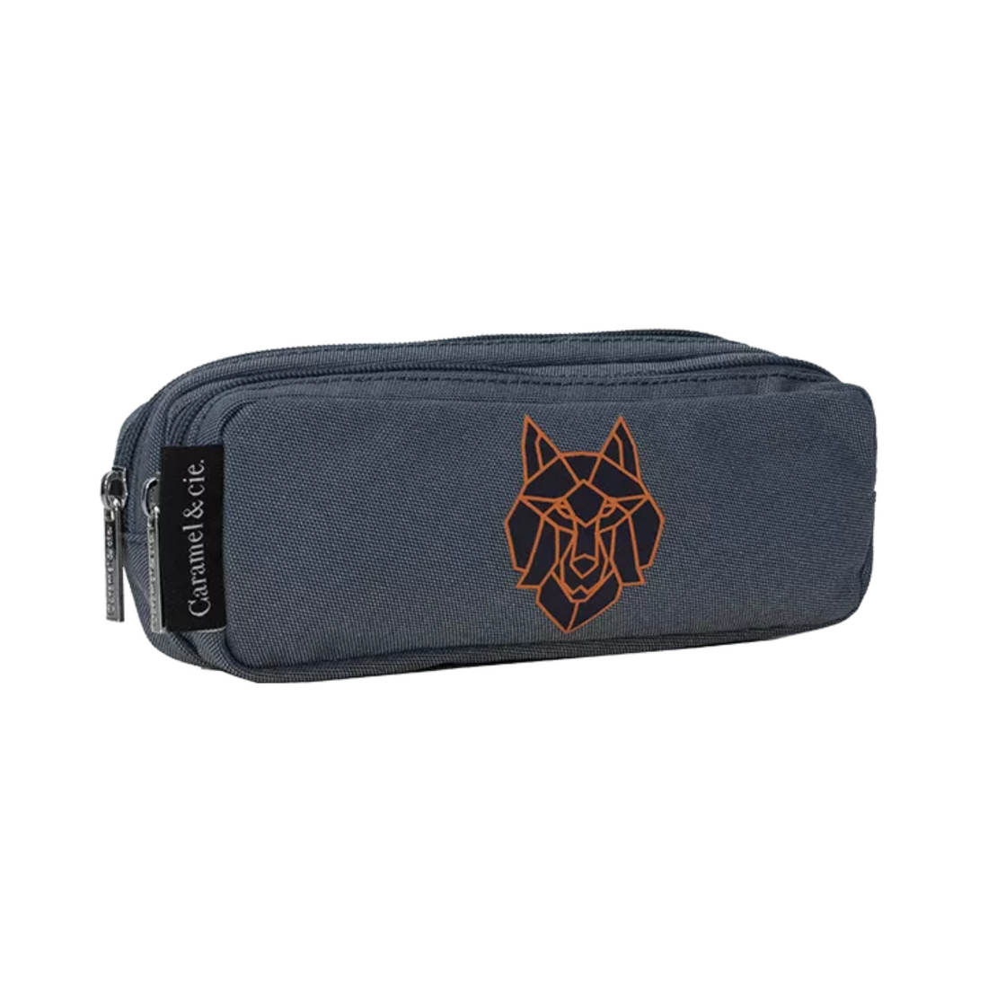 Caramel&amp;Cie pencil case Gray Lightning