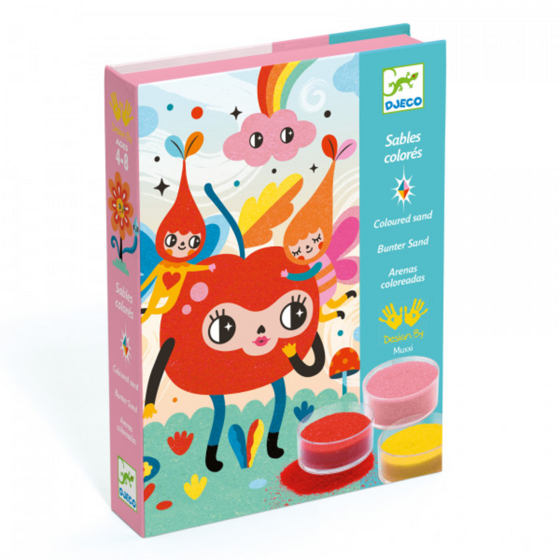 Creative set with colored sand - Deliciously Cute
