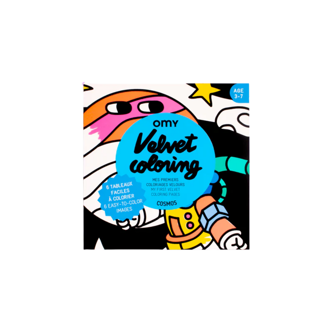 Aksominės spalvinimo kortelės - Cosmos