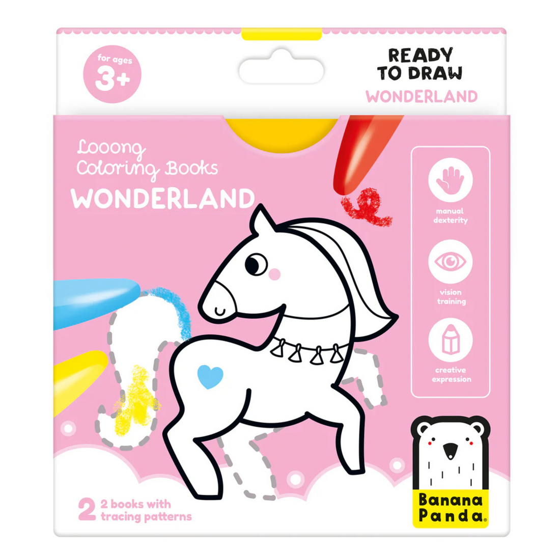 Spalvinimo knyga Ready to Draw Wonderland