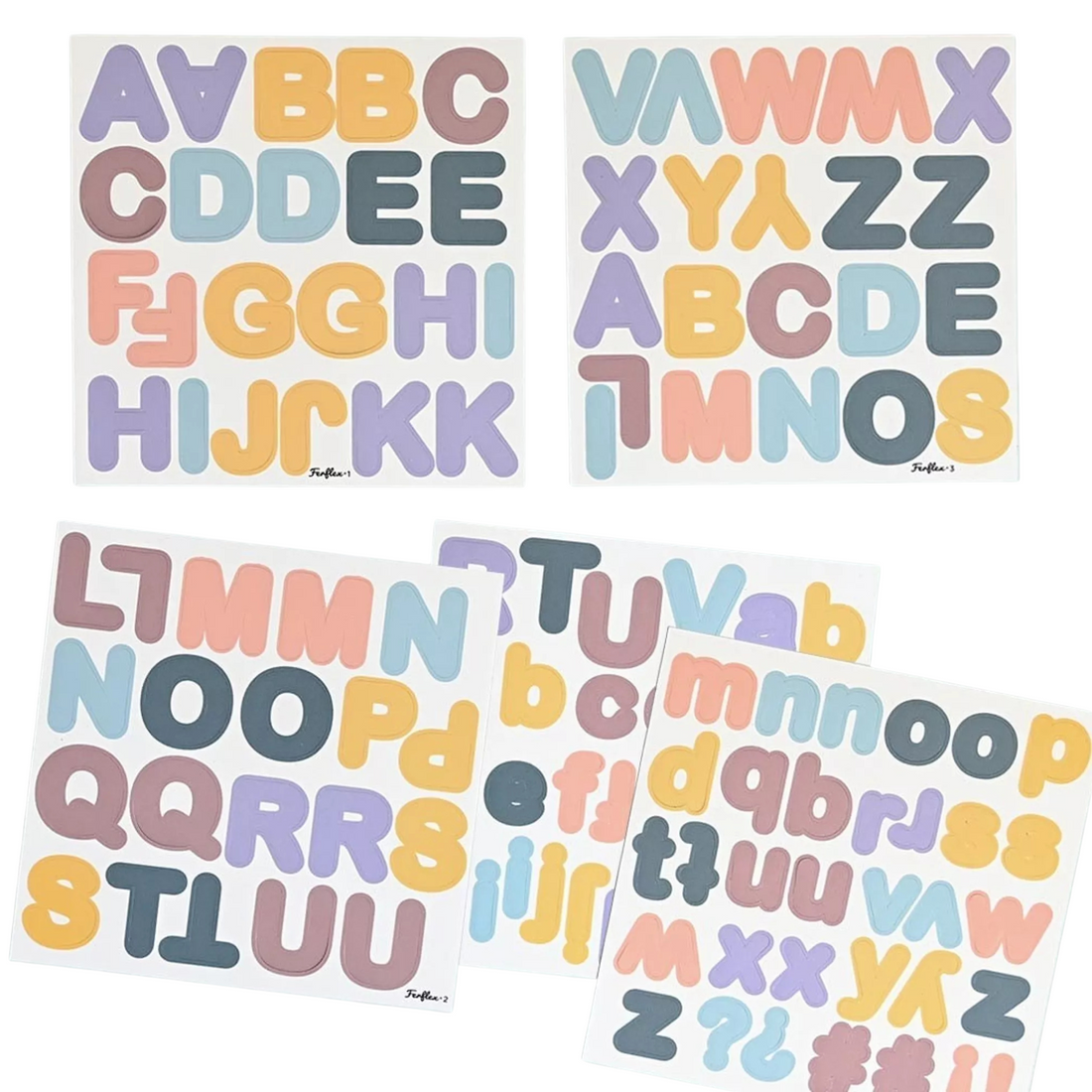 Magnetic letters 125 - Multicolored