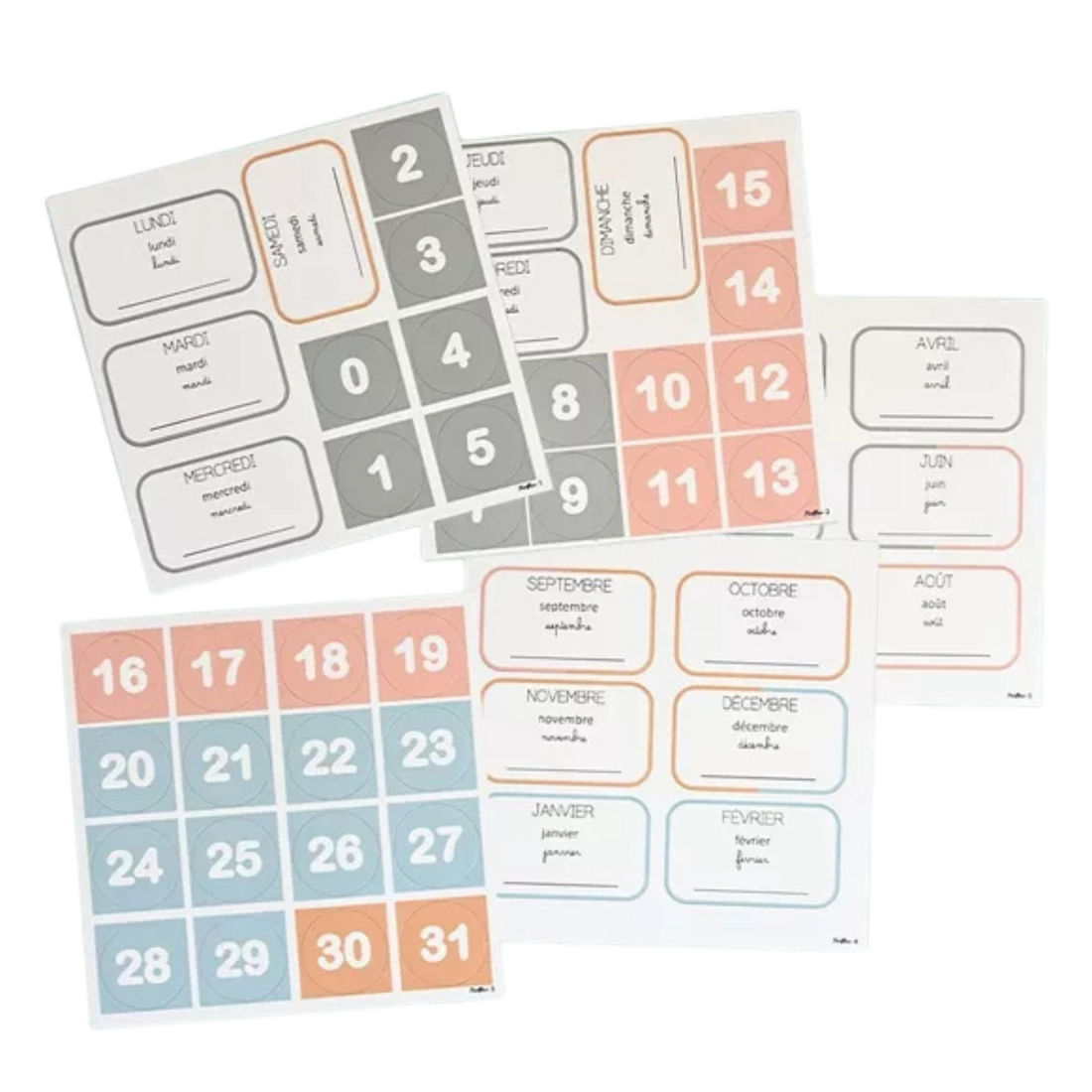 Magnetic letters 125 - Multicolored
