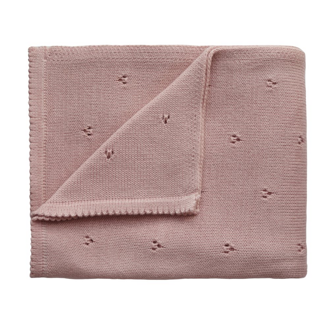 Megzta kūdikių antklodė - Blush