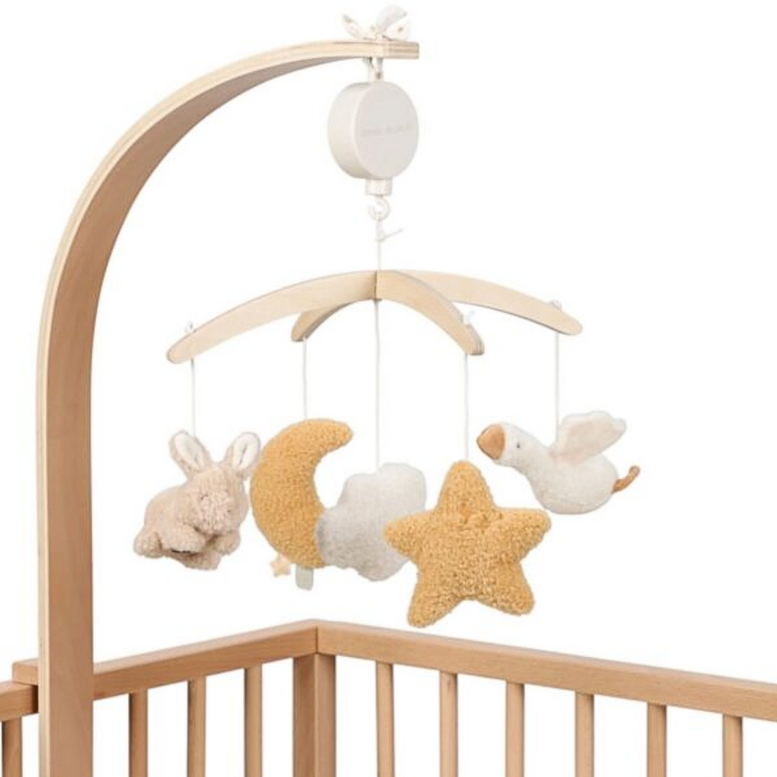 Muzikinė medinė karuselė Newborn Naturals