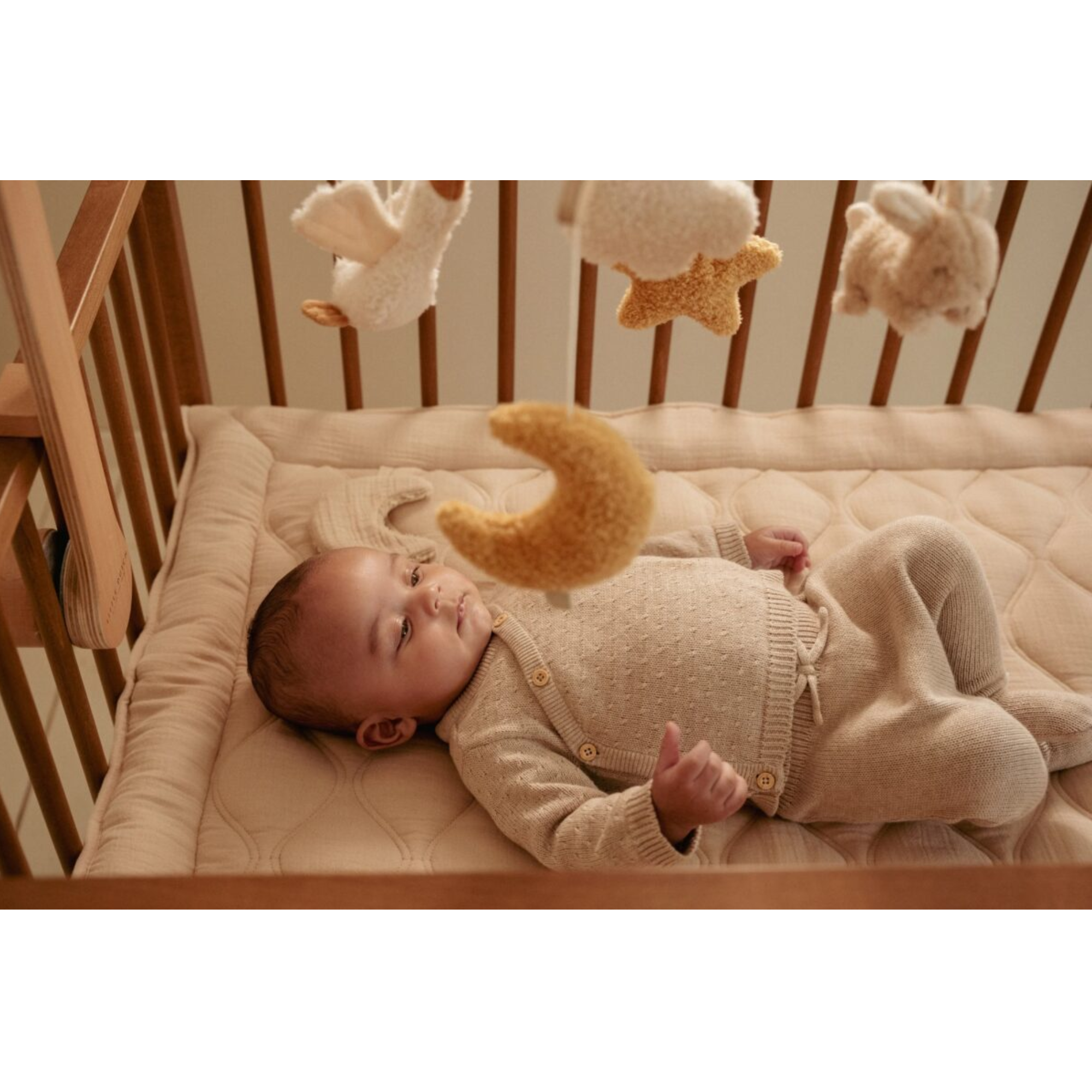 Muzikinė medinė karuselė Newborn Naturals