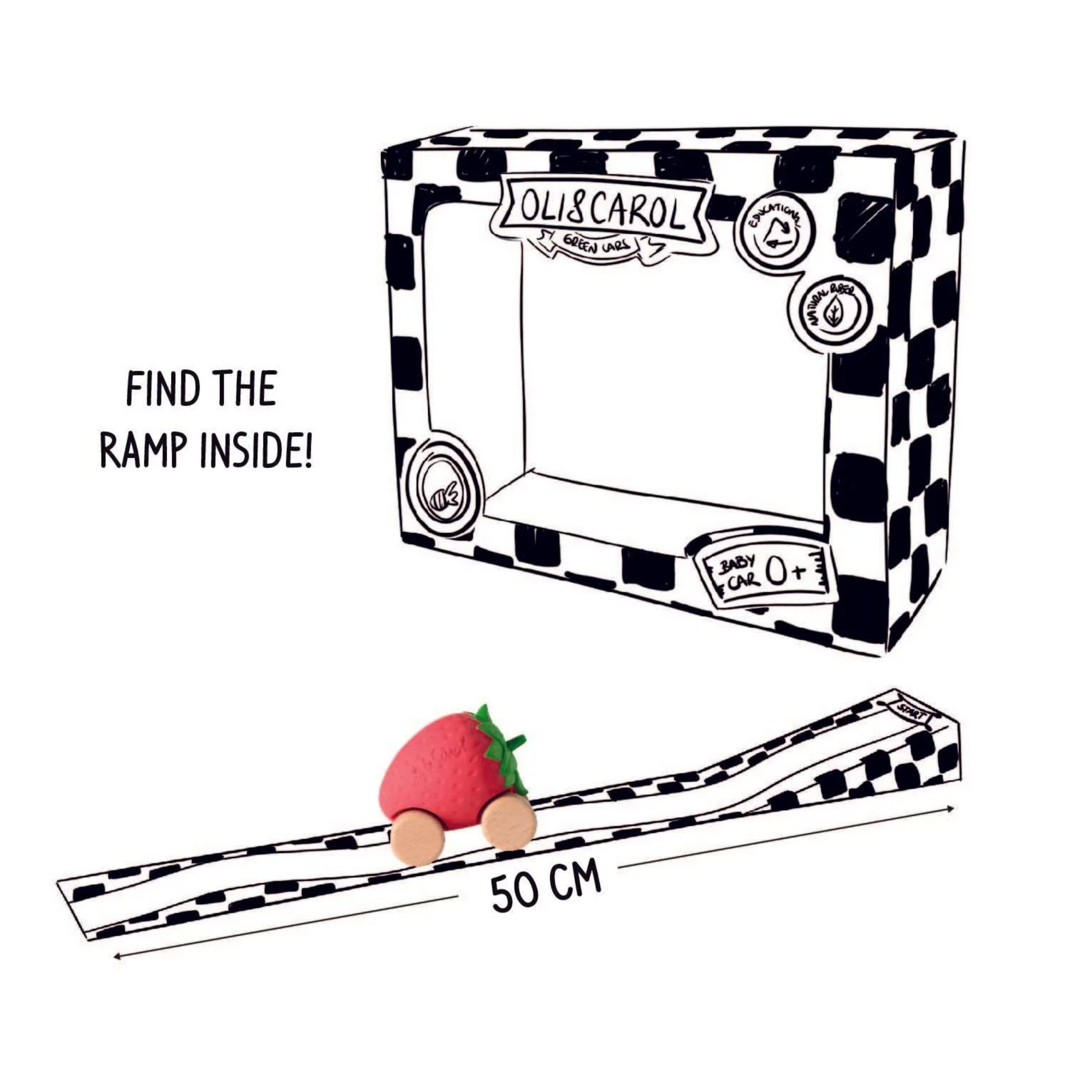 Kramtukas mašinėlė - Sweetie the Strawberry