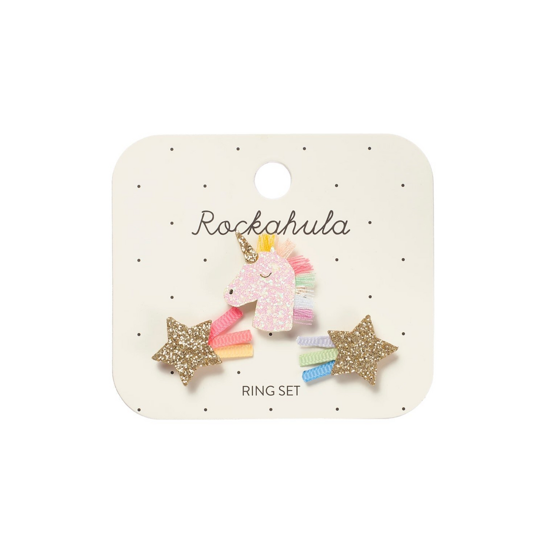 Žiedų rinkinys - Rainbow Unicorn