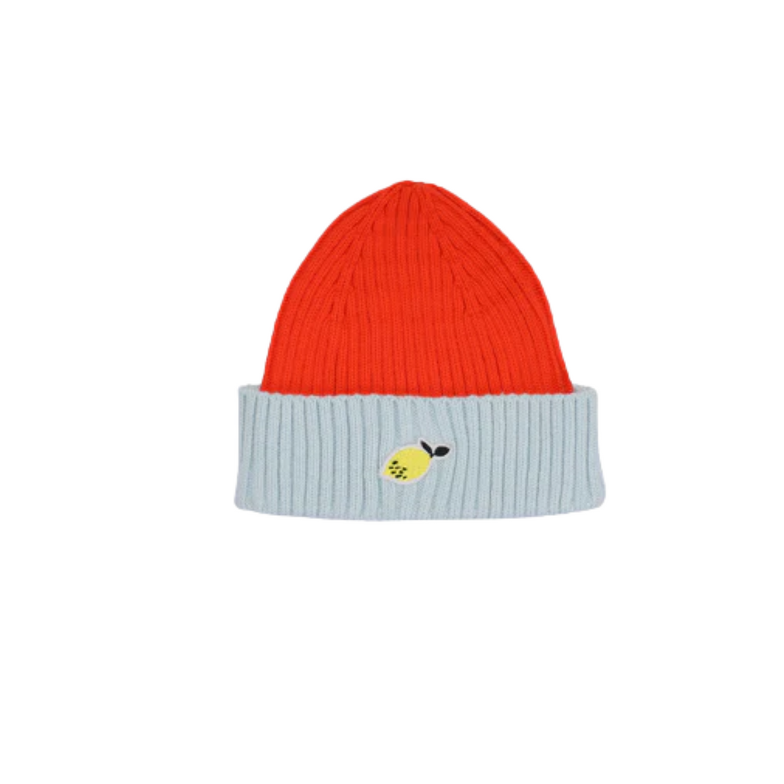 Kepurė | lemon | red hat + zissou blue