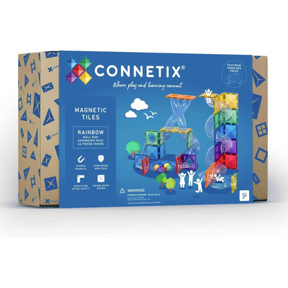 66-piece magnetic constructor - Rainbow Ball Run Expansion