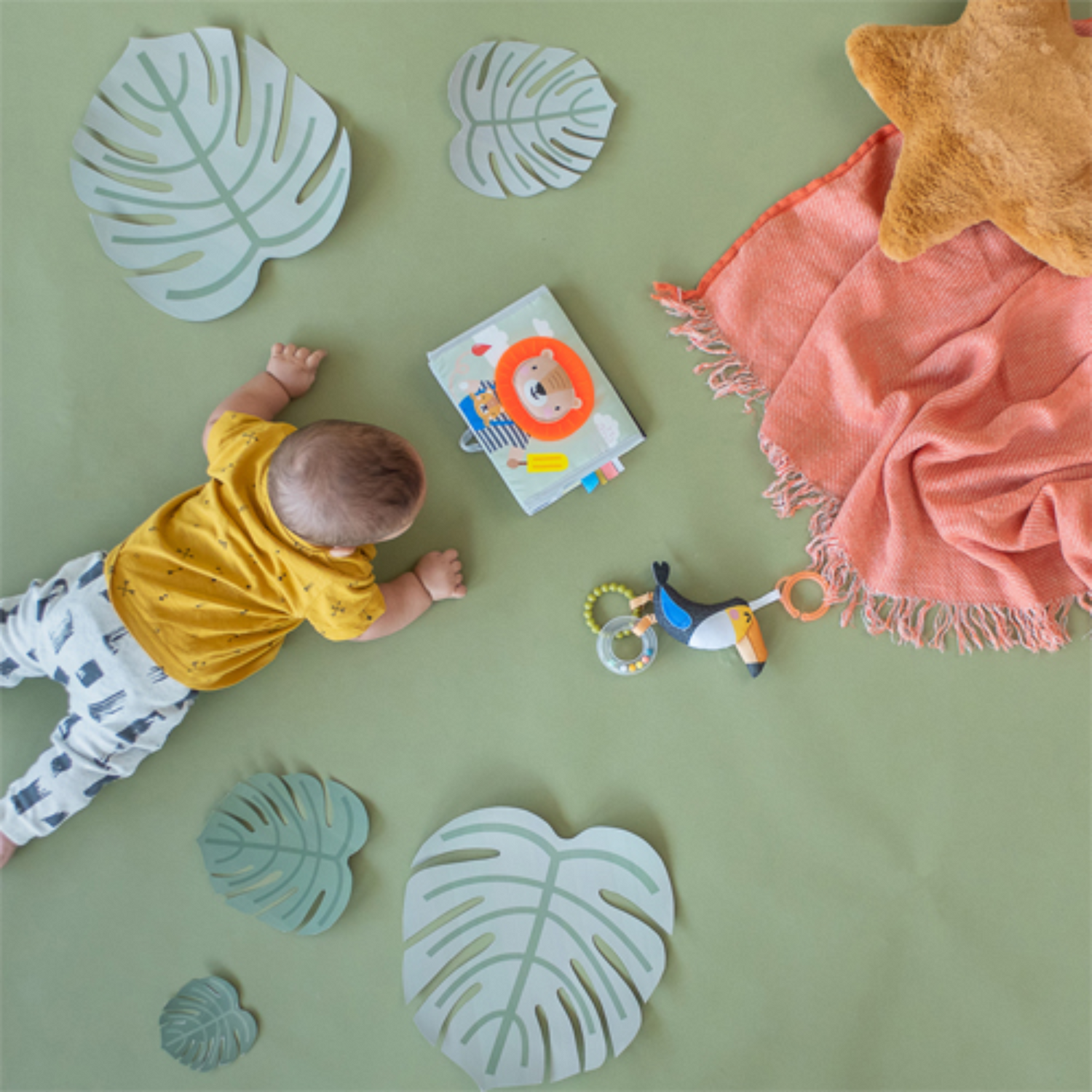 Kontrastingų spalvų knygelė - Tummy-time