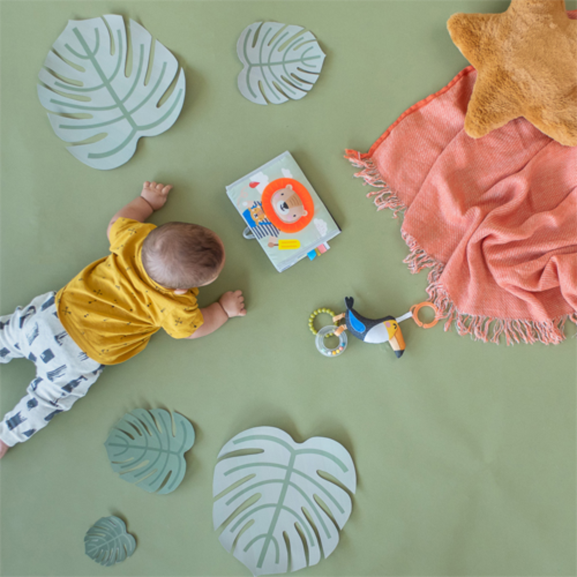 Kontrastingų spalvų knygelė - Tummy-time