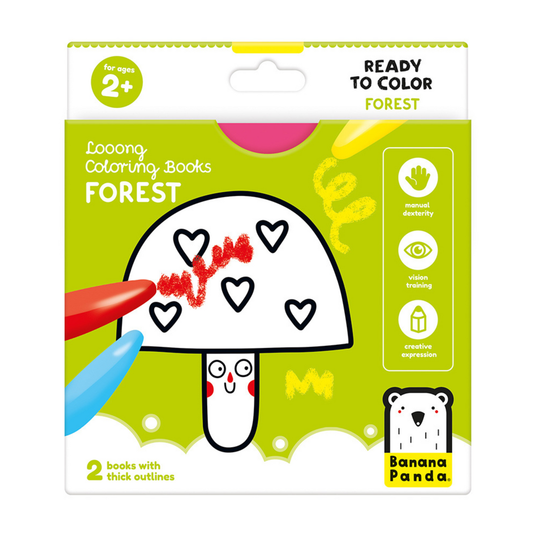 Spalvinimo knyga Ready to Color Forest