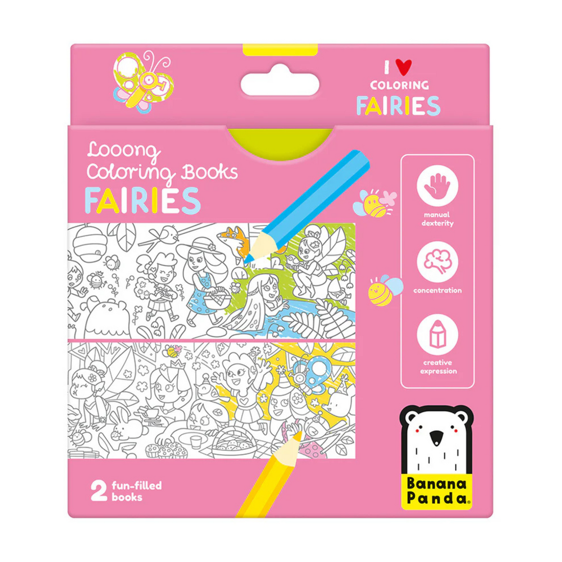 Spalvinimo knyga I Love Coloring Fairies