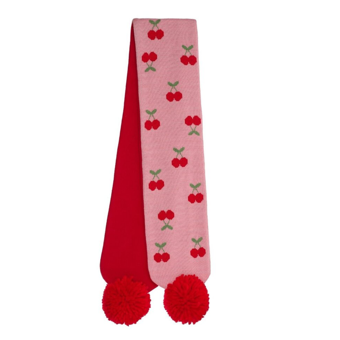 Megztas šalikas - Cheerful Cherry