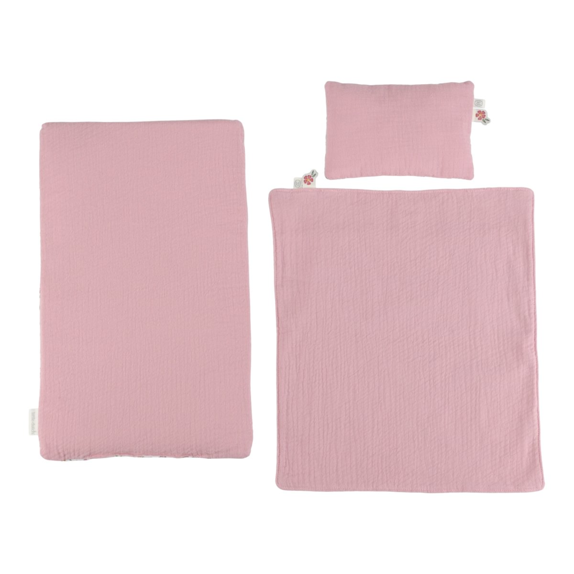 Doll bed with bedding