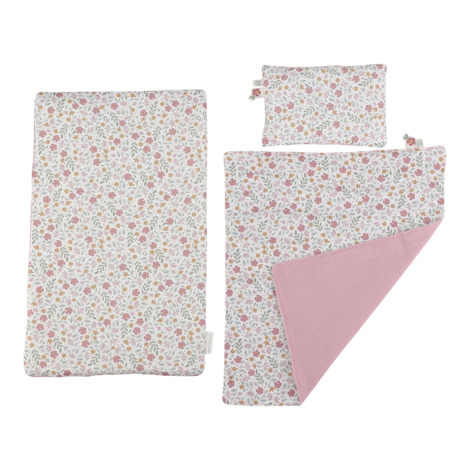 Doll bed with bedding