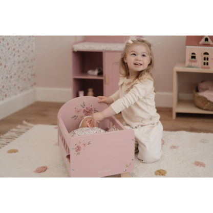 Doll bed with bedding
