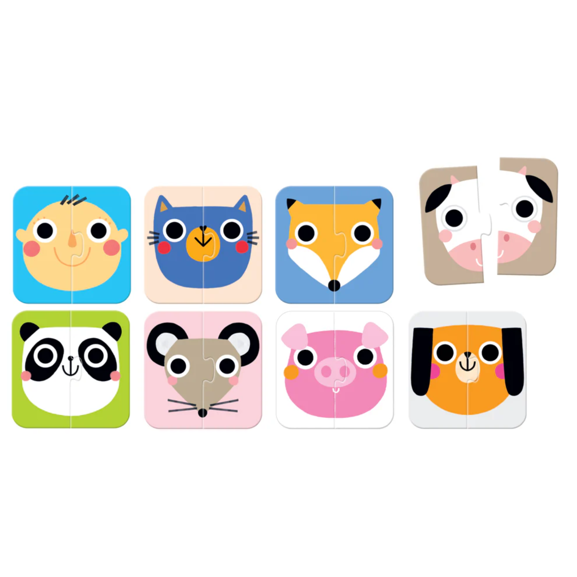 Pirmoji dėlionė Halves Faces