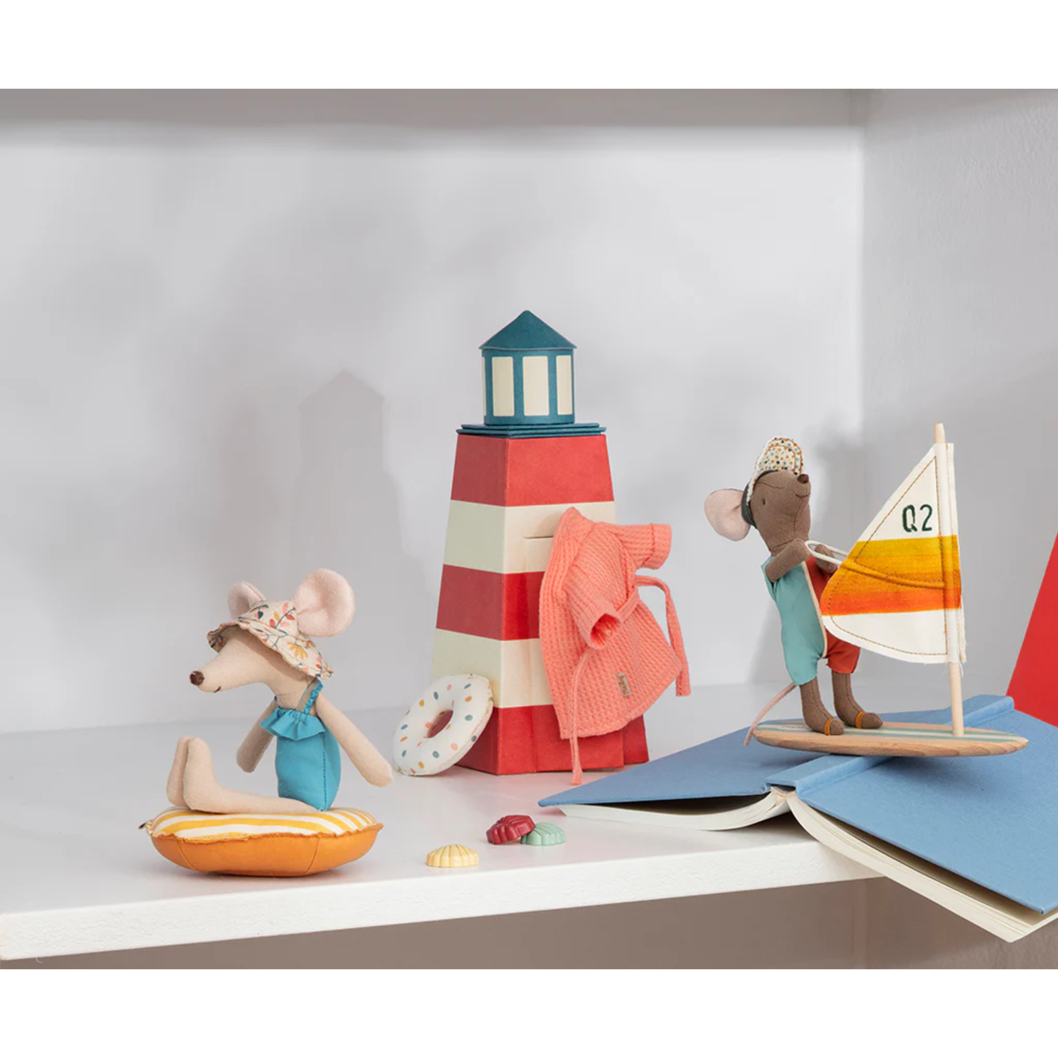 Peliukų mamytės chalatas - Coral