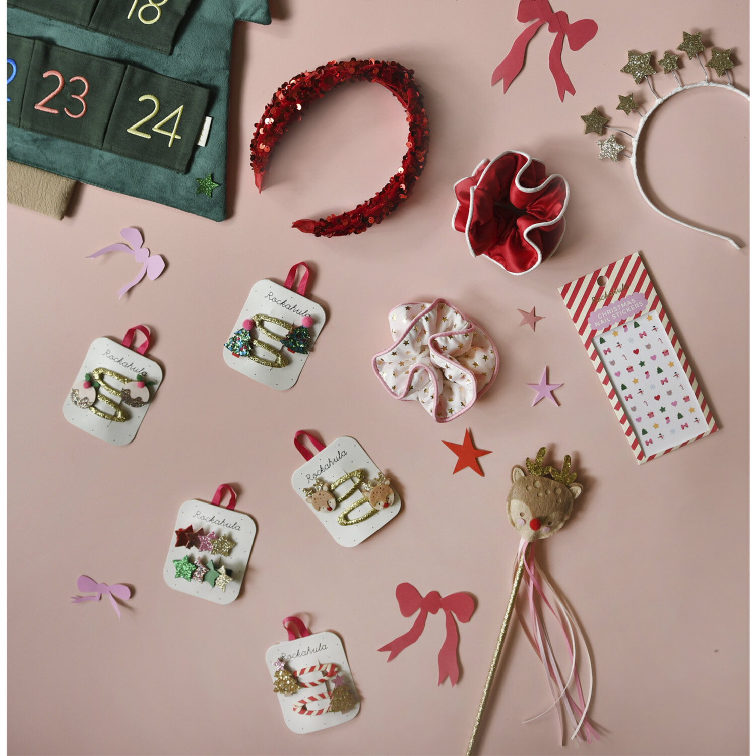 Plaukų gumytės - Festive Double Ruffle