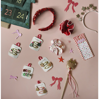 Plaukų gumytės - Festive Double Ruffle