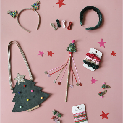 Plaukų lankelis - Evergreen Velvet Plaited