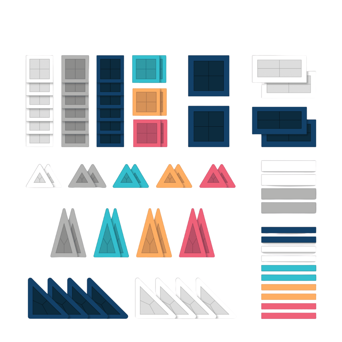 70 dalių magnetinis konstruktorius - PRO Constructor