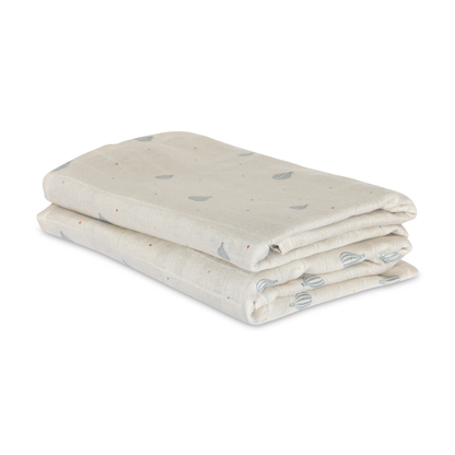 Bao 2 muslin beads - Warm green