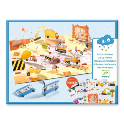 Djeco reusable stickers - Cars