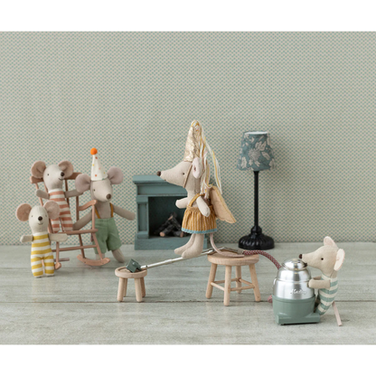 Maileg Mice triplets in a matchbox