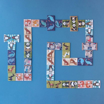 Domino žaidimas - Penguins and friends