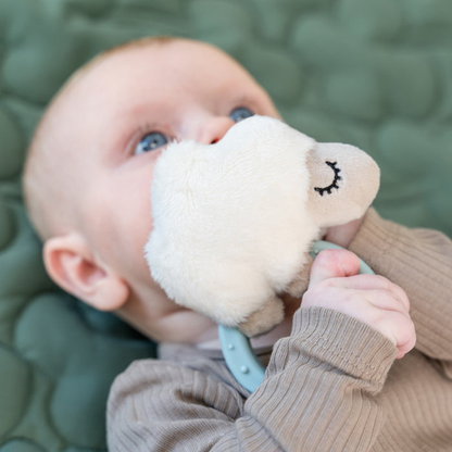 Barškutis su kramtuku - Sheepy Blue