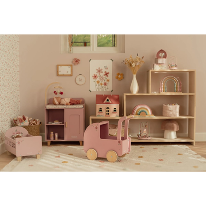 Medinis lėlių vėžimėlis