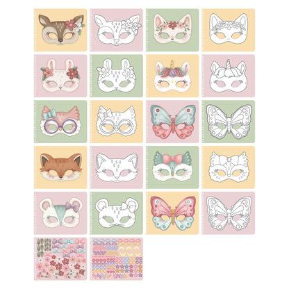 Kaukių knygelė su žirklėmis - Rosa &amp; Friends