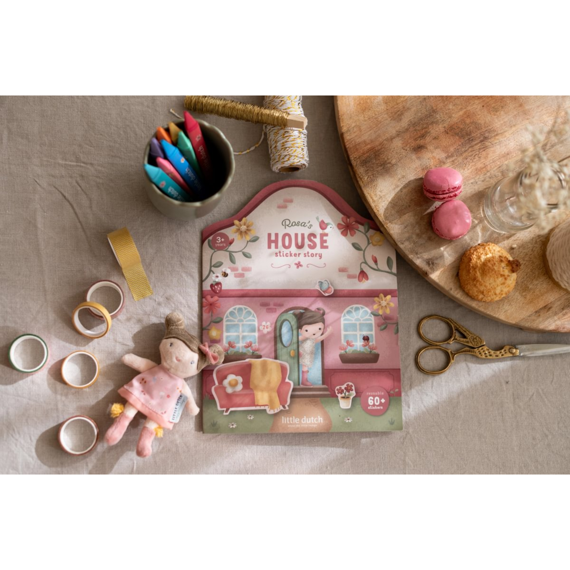 Daugkartiniai lipdukai - Rosa &amp; Friends