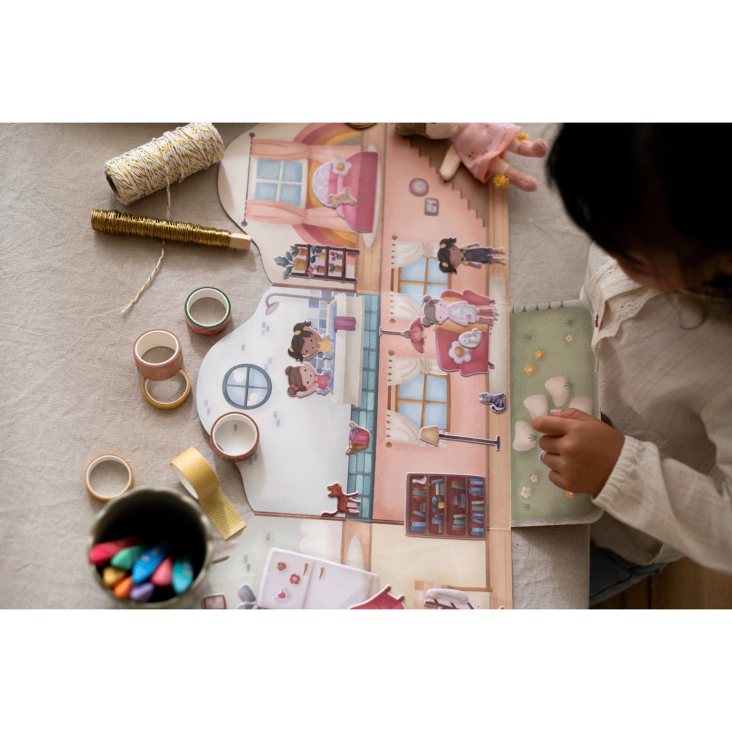 Daugkartiniai lipdukai - Rosa &amp; Friends