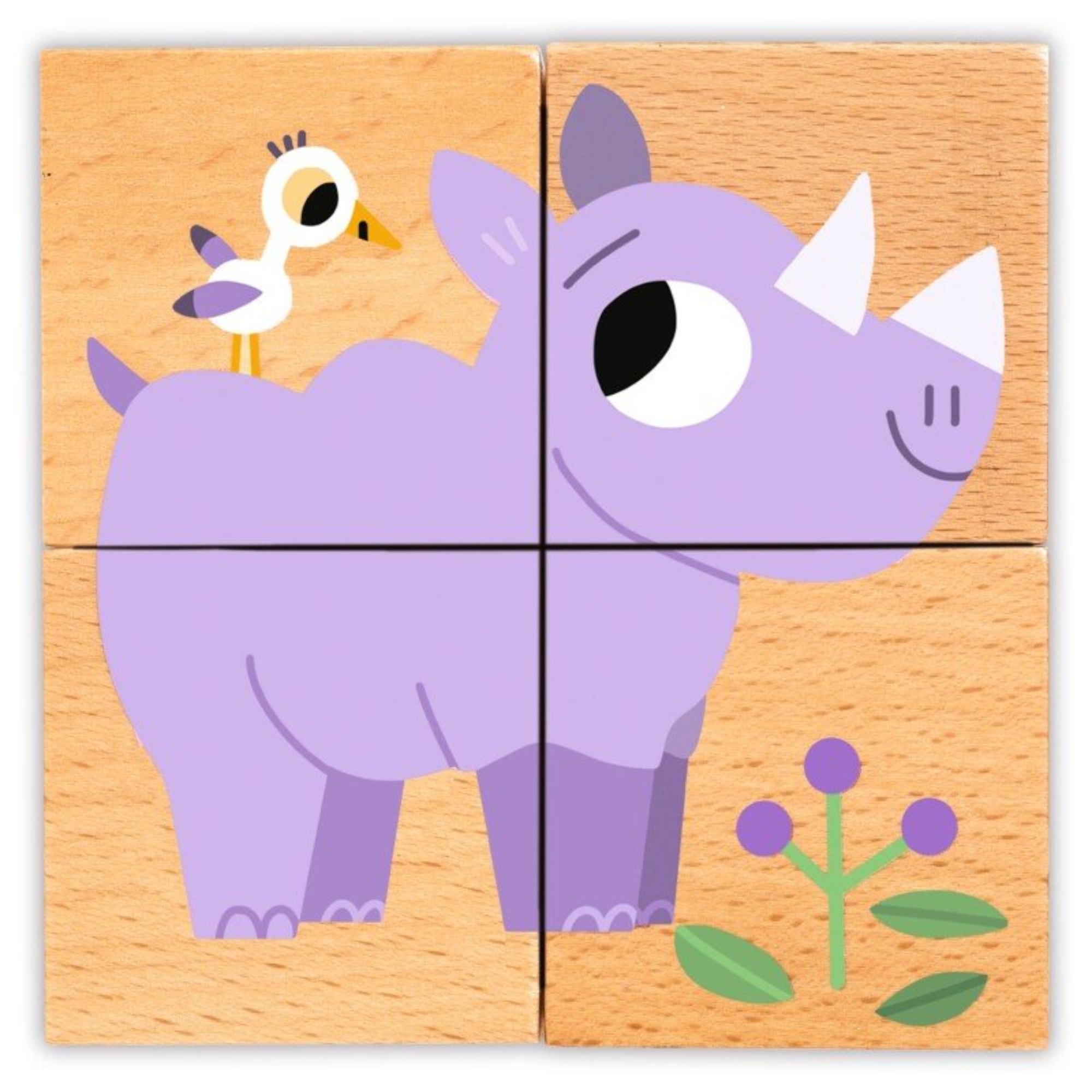 4 kaladėlių dėlionė - Gamta