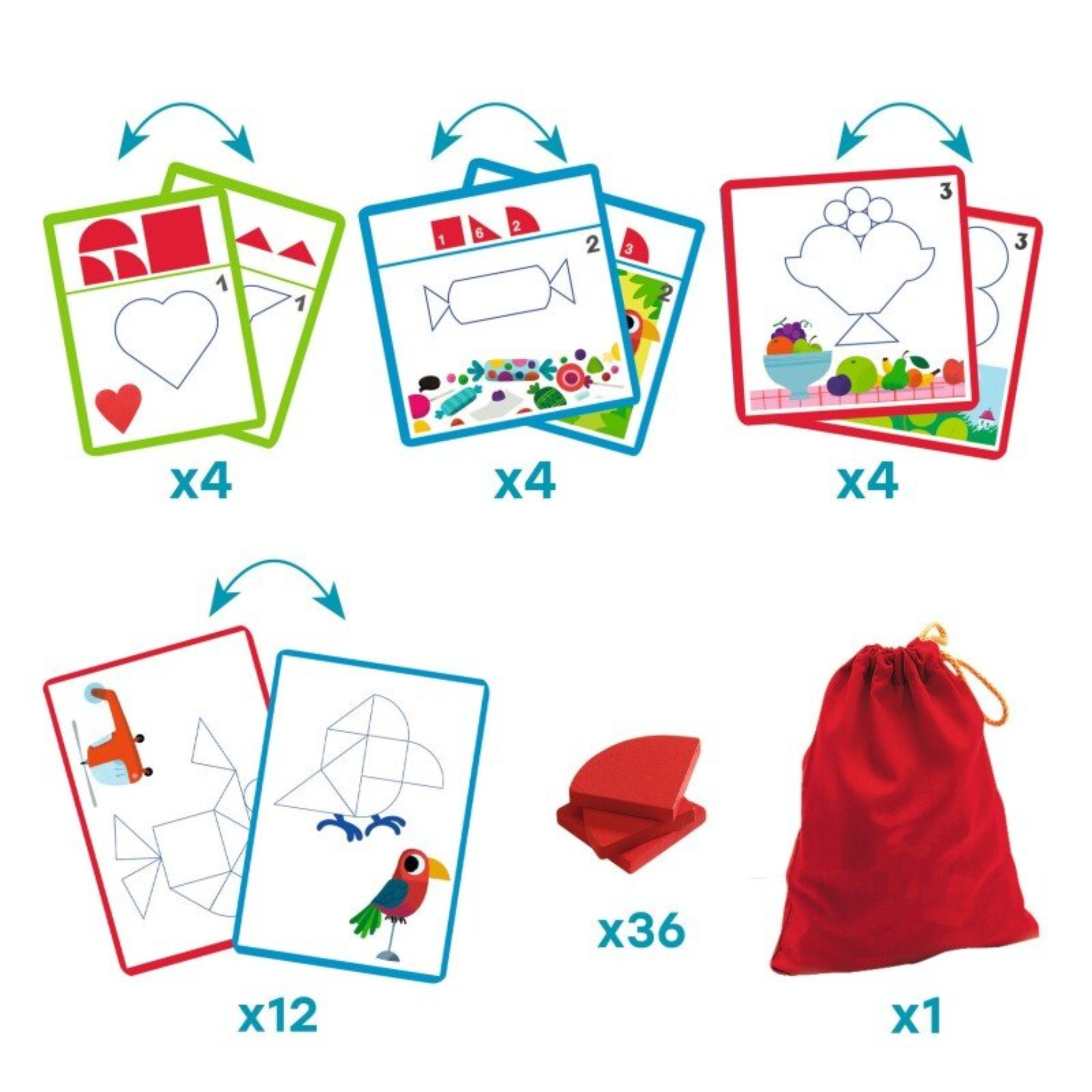 Educational puzzle set - Woodix