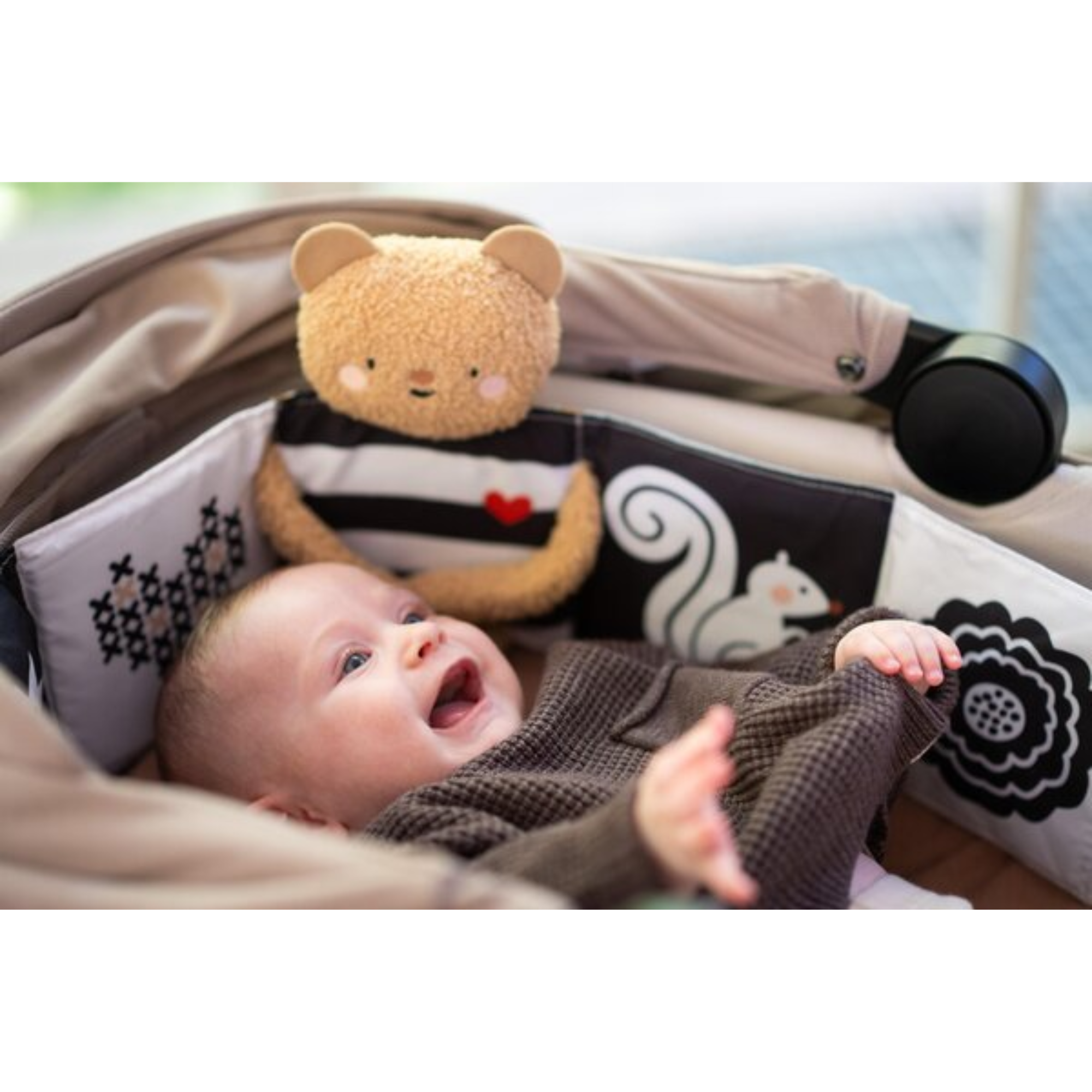 Sensorinė knygelė - Snuggle bear