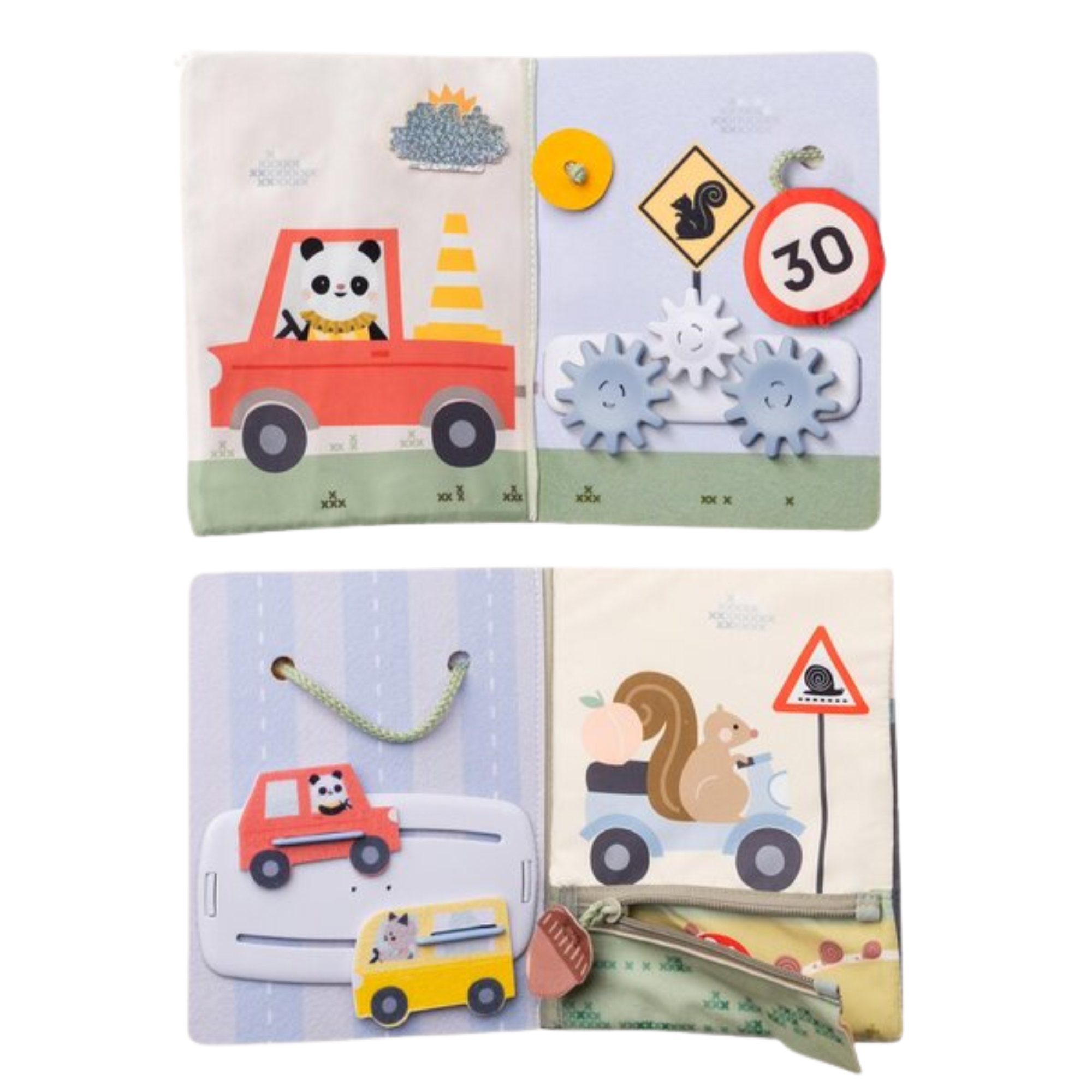 Pakabinamas žaislas automobilyje - Ride Time Busy Book