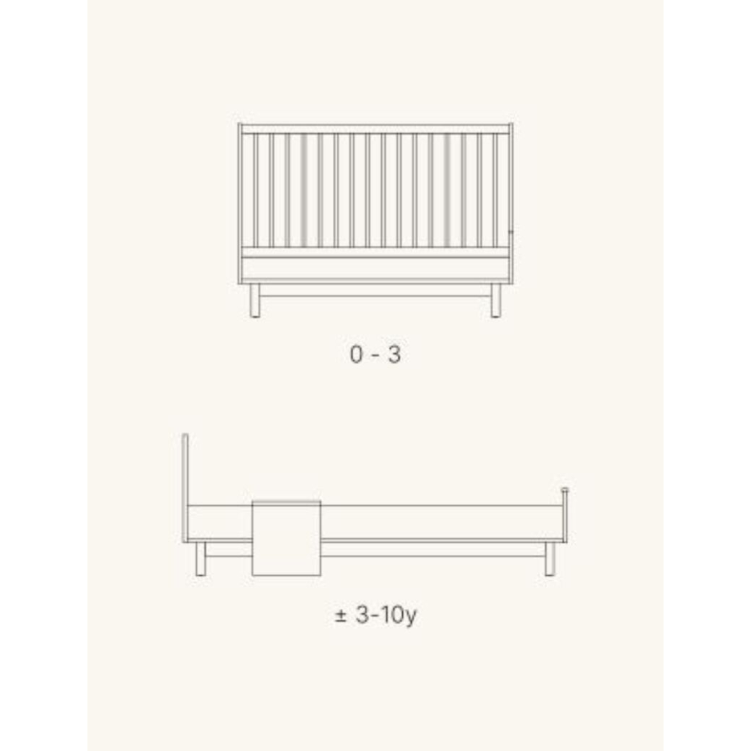 Kūdikio lovytė Kyo - 120 x 60 cm