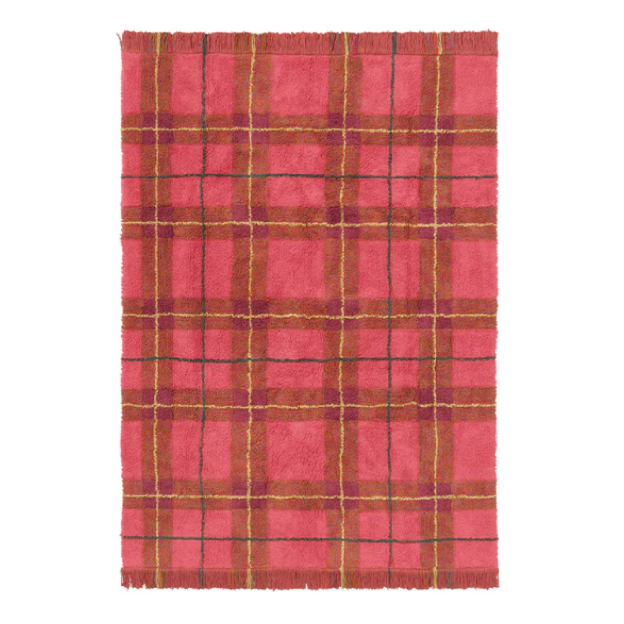 Kilimas Tartan Vintage Red