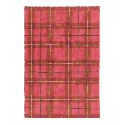 Kilimas Tartan Vintage Red