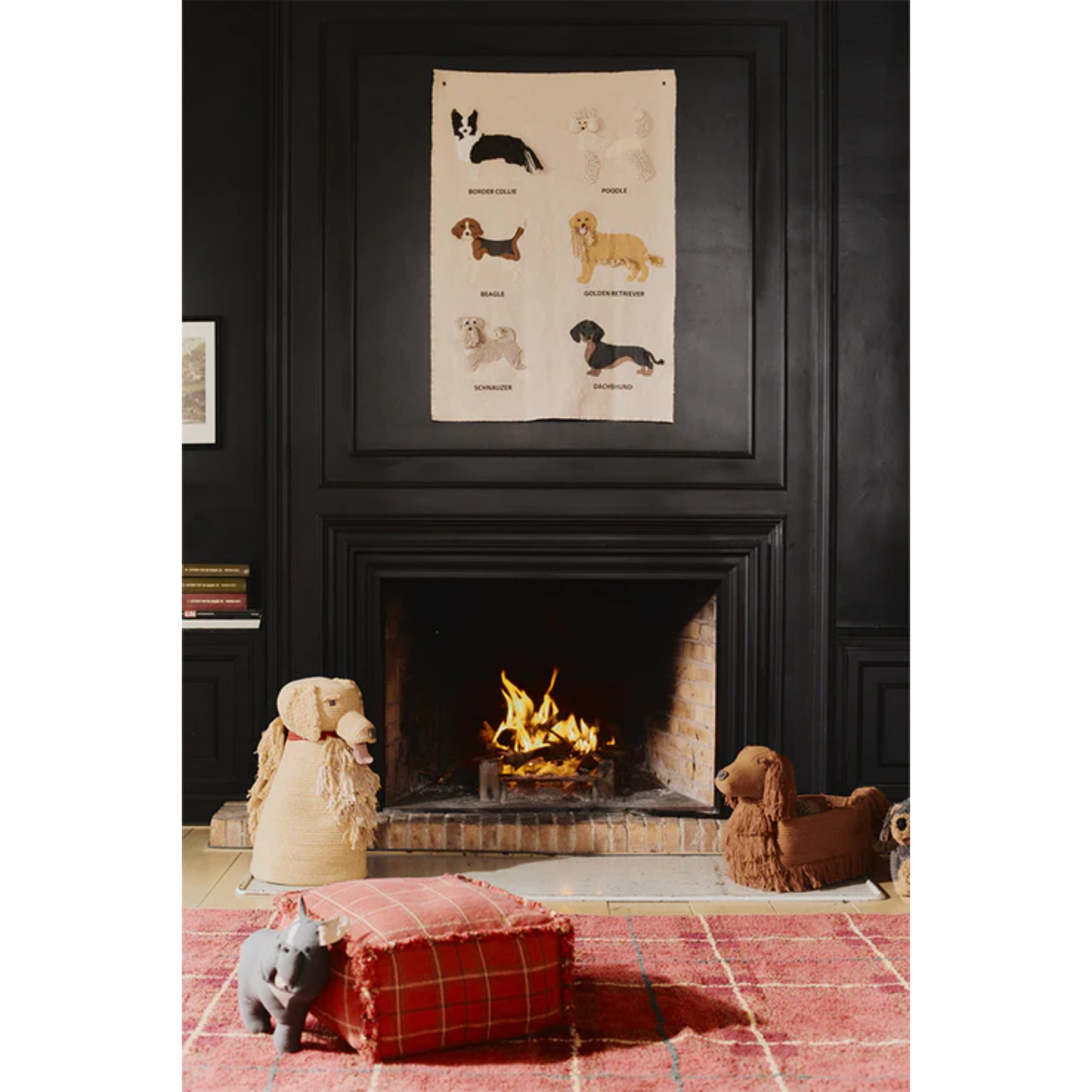 Kilimas Tartan Vintage Red