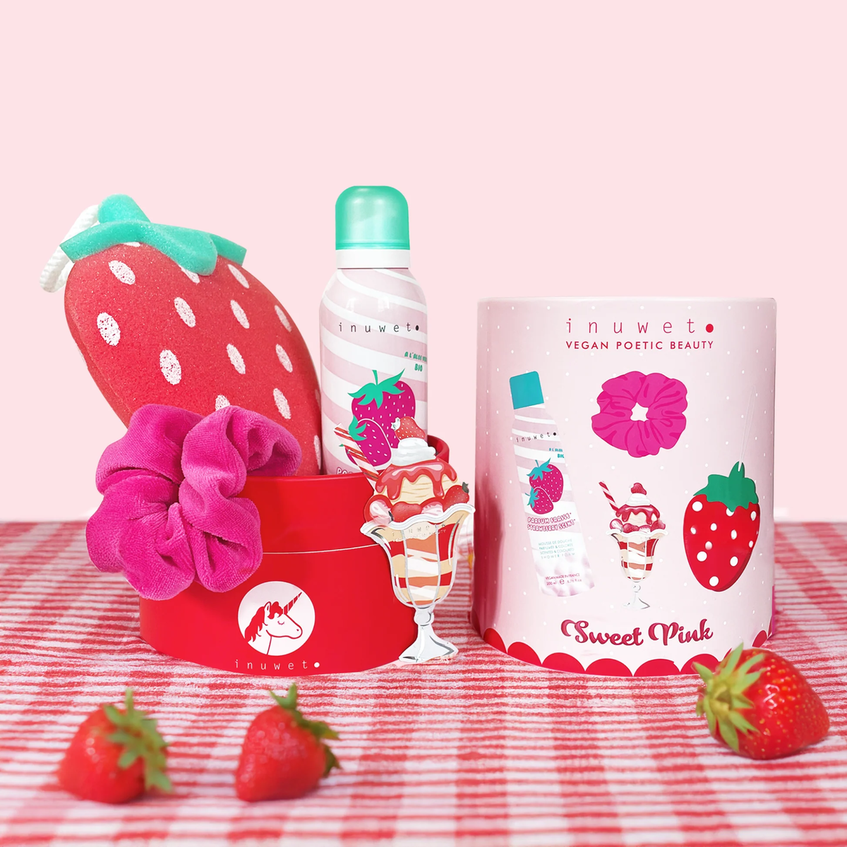 Vonios rinkinys - Strawberry