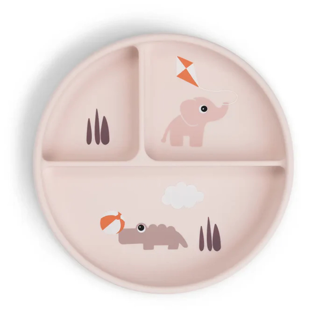 Prilimpanti silikoninė lėkštė - Playground Powder