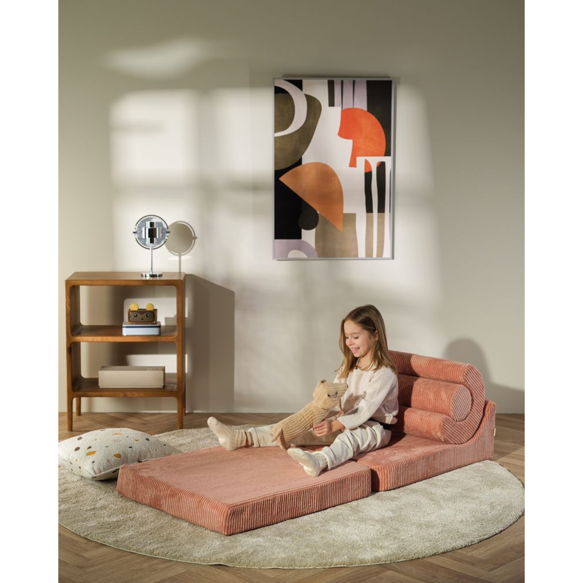 Sulankstoma lova - Pink Mousse