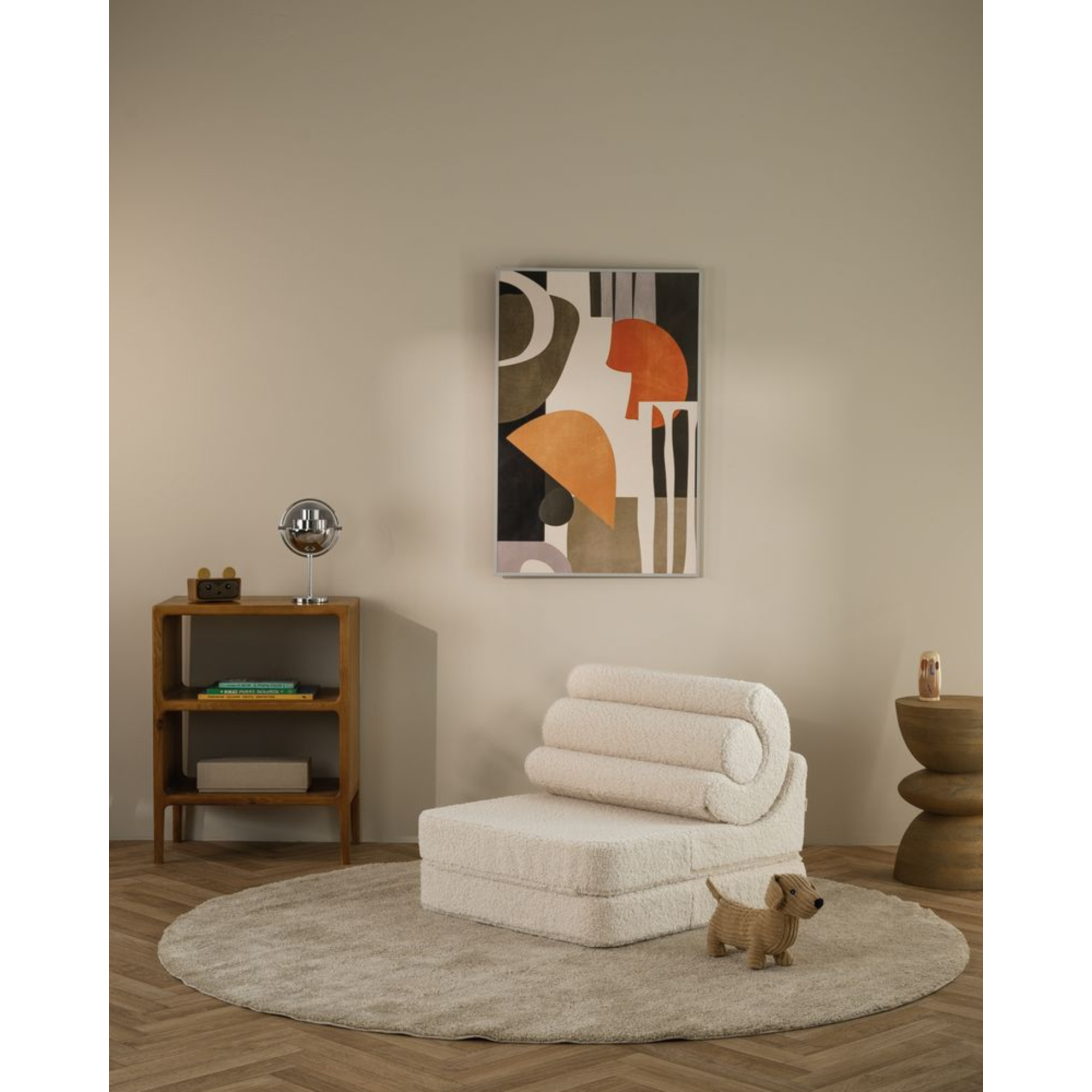 Sulankstoma lova - Cream White