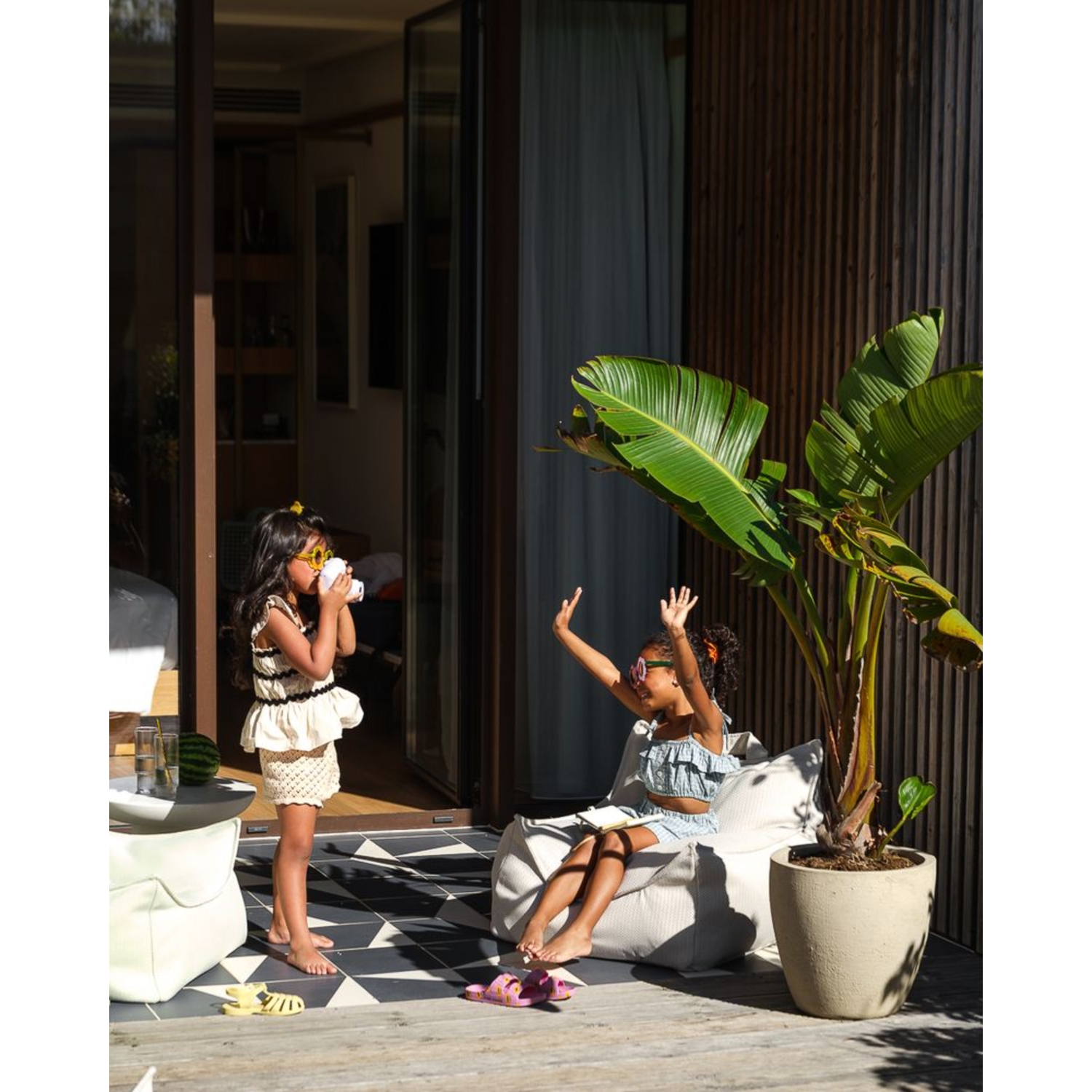 Lauko sėdmaišio ir pufo rinkinys  - Terra